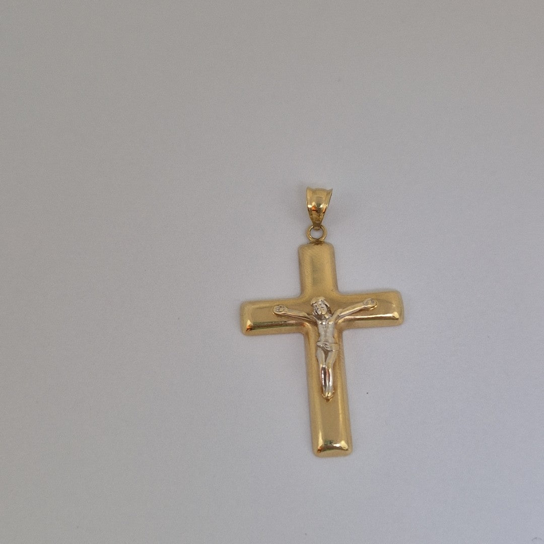 CRUCIFIJO ORO, RODIADO 14 K 2.1 GRMS (SEMINUEVO)