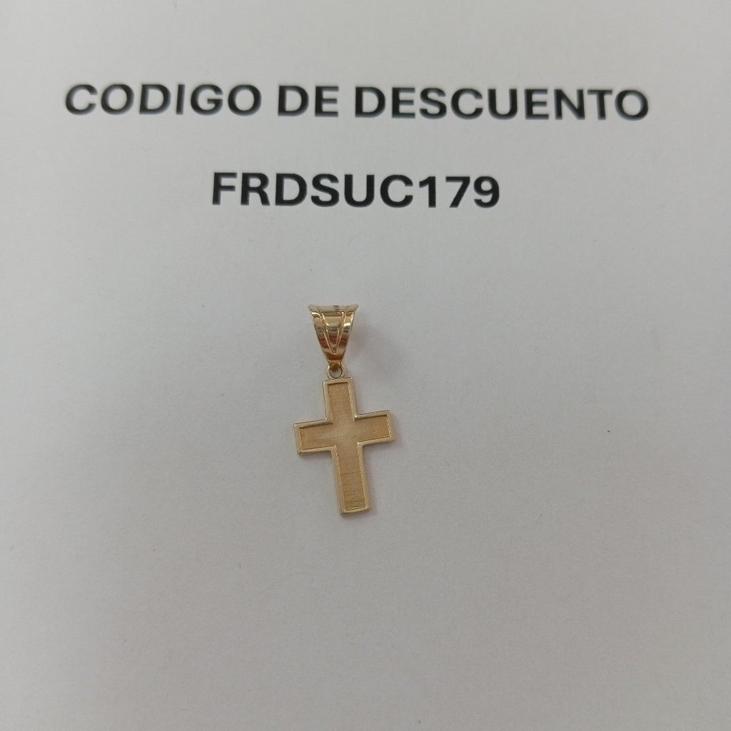 CRUZ,DIJE ORO 14 K 0,70 GRMS (SEMINUEVO)