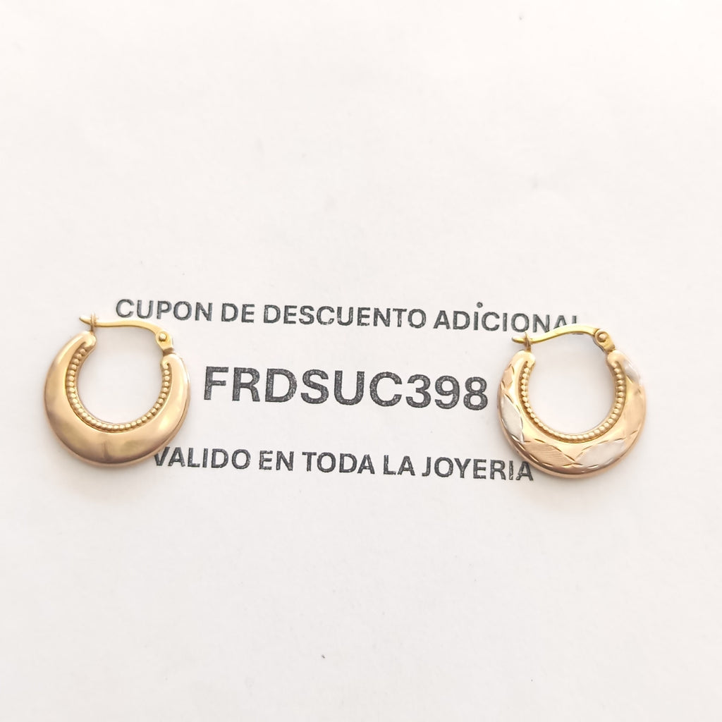ARRACADAS PAR ORO 10 K 1.6 GRMS (SEMINUEVO)