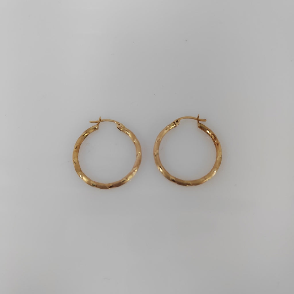 ARRACADAS PAR ORO 14 K 2.6 GRMS (SEMINUEVO)