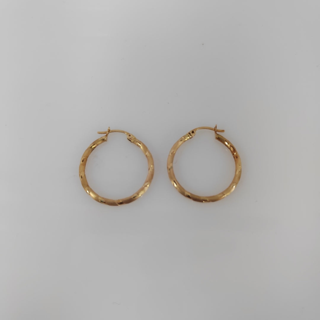 ARRACADAS PAR ORO 14 K 2.6 GRMS (SEMINUEVO)