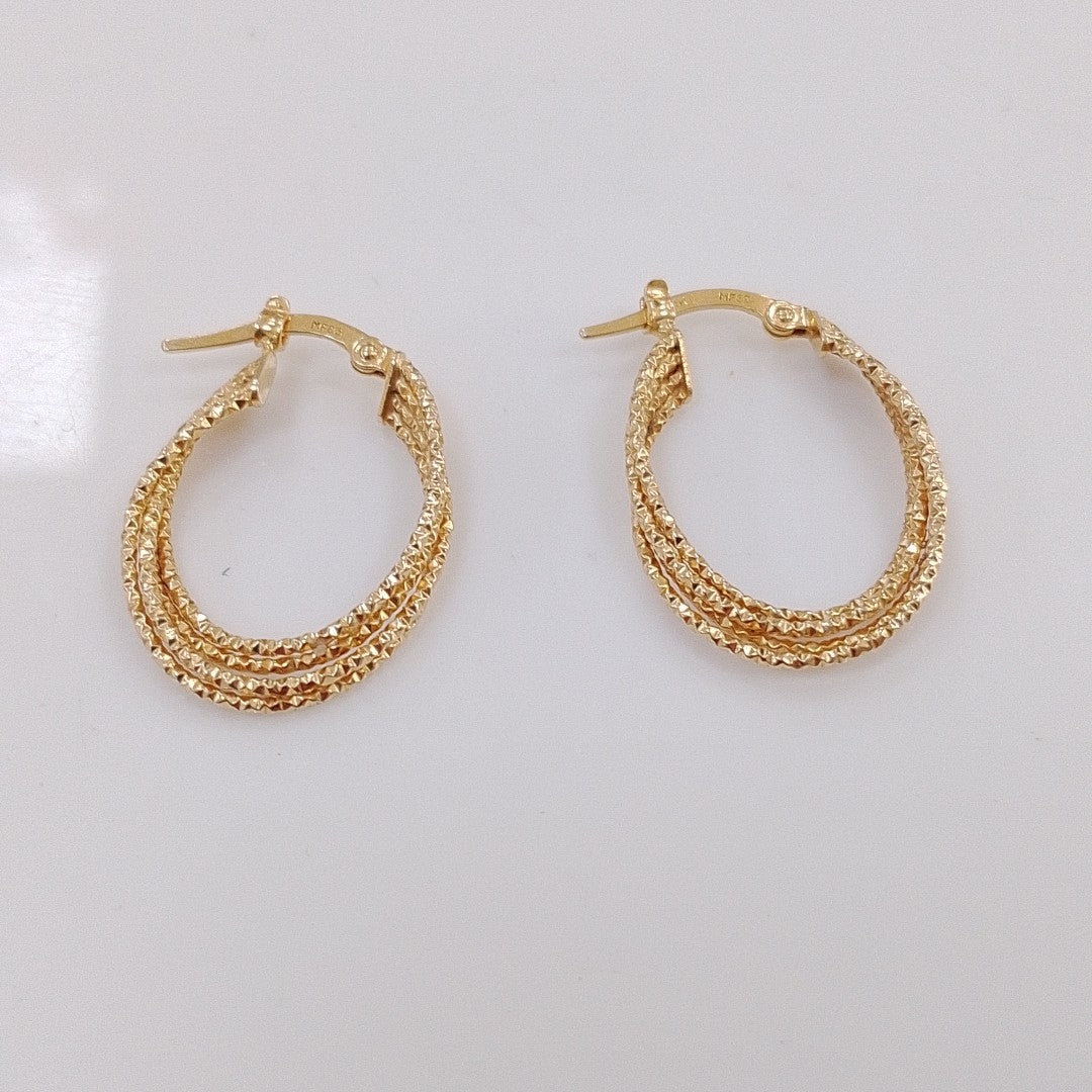 ARETES PAR ORO 10 K 1,40 GRMS (SEMINUEVO)