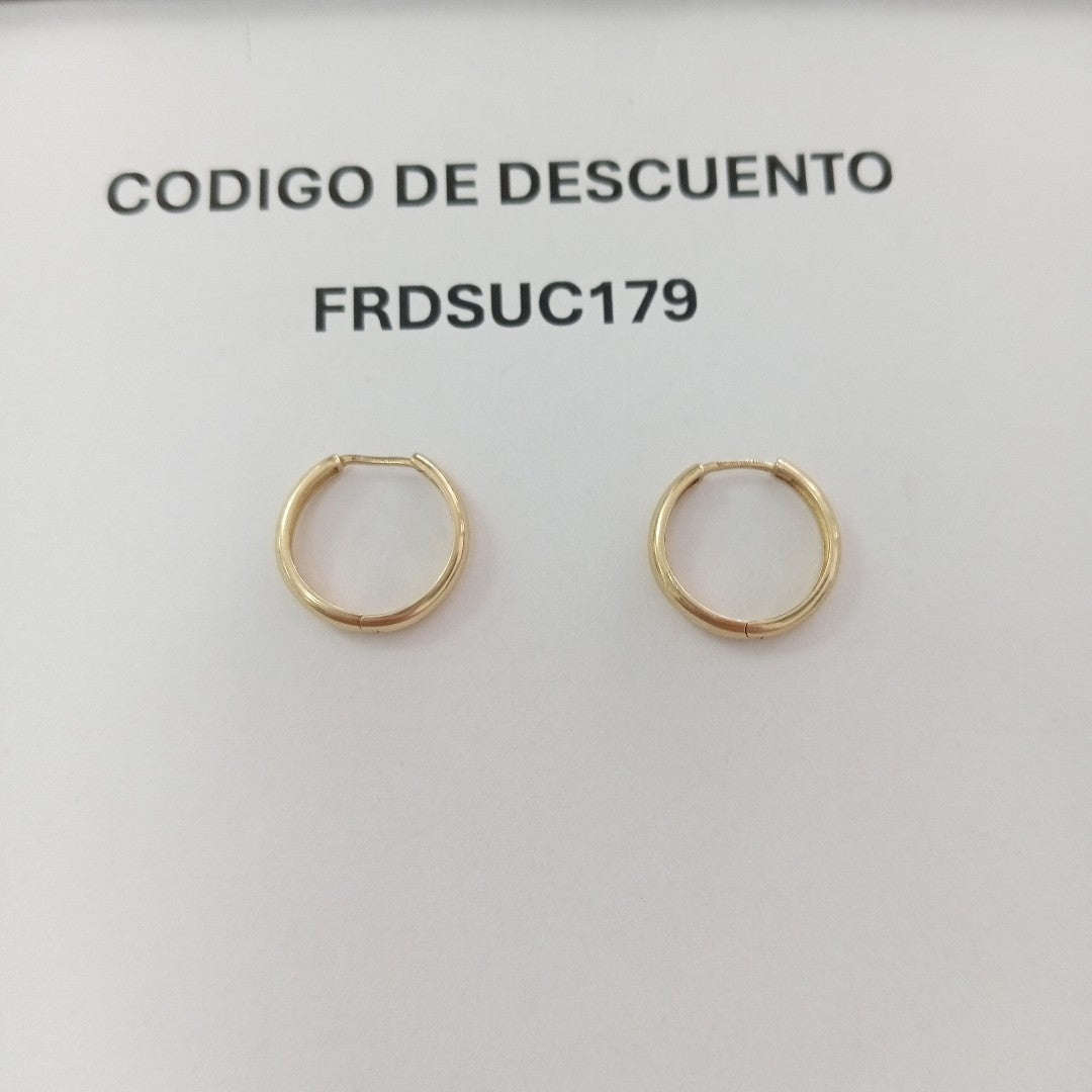 ARRACADAS PAR ORO 14 K 2,00 GRMS (SEMINUEVO)