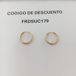 ARRACADAS PAR ORO 14 K 2,00 GRMS (SEMINUEVO)