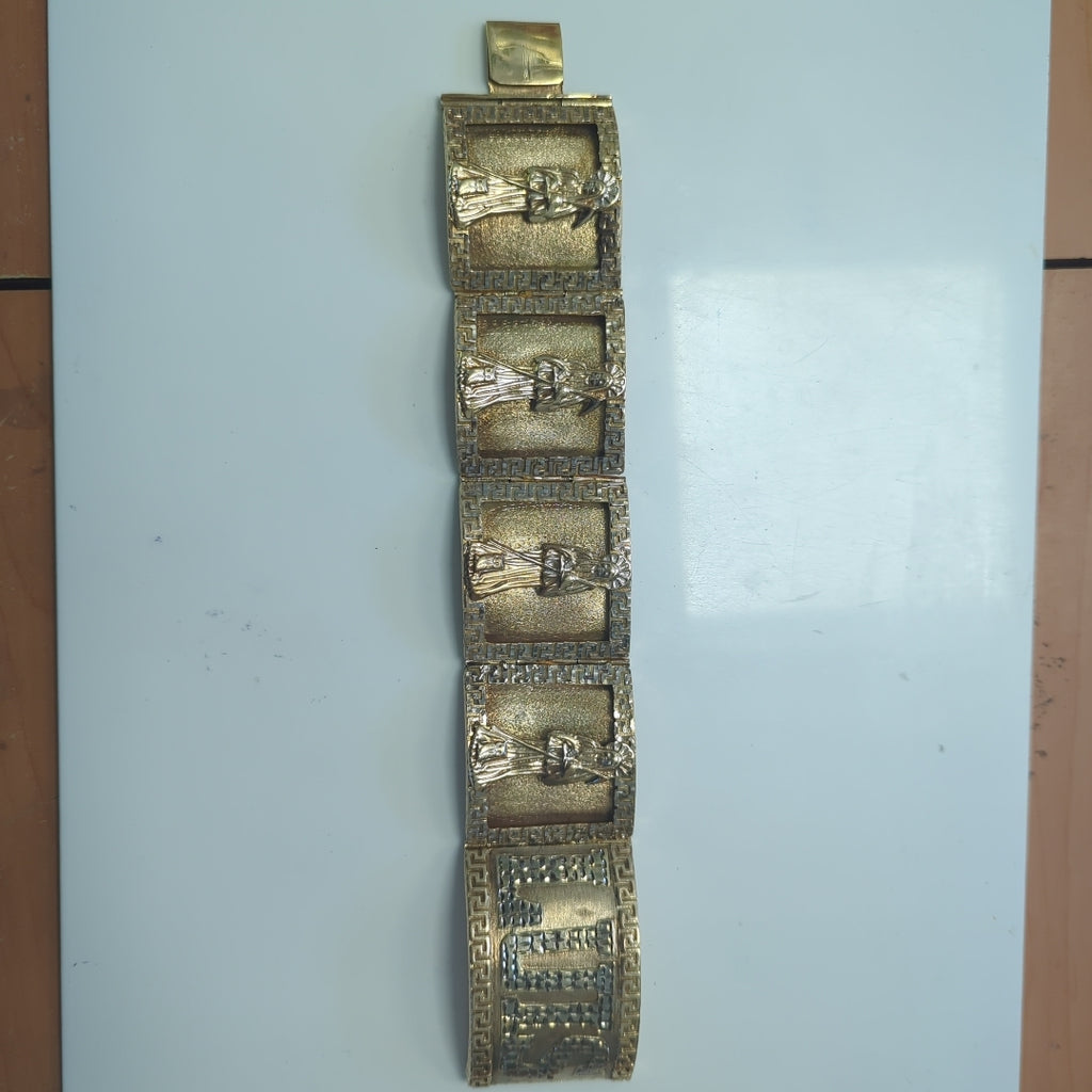 PULSERA RIGIDA ORO 10 K 87.6 GRMS (SEMINUEVO)