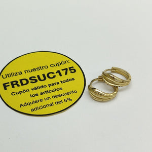 ARETES ARRACADAS 10K 2.4 GR (NUEVO)