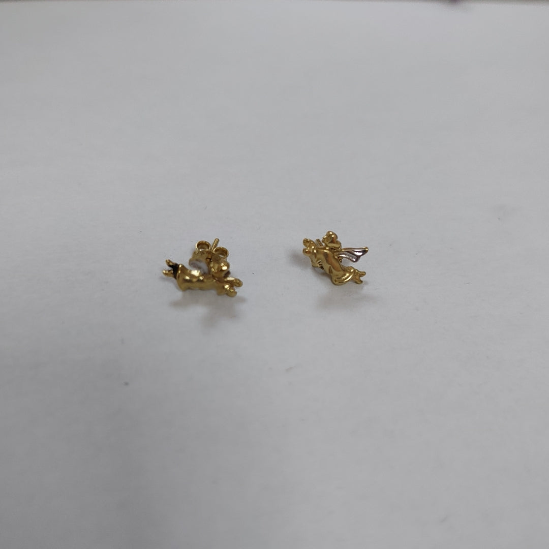 BROQUELES PAR ORO 14 K 1.9 GRMS (SEMINUEVO)