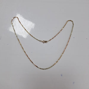 CADENA ORO COMBINADO 10 K 1.2 GRMS (SEMINUEVO)