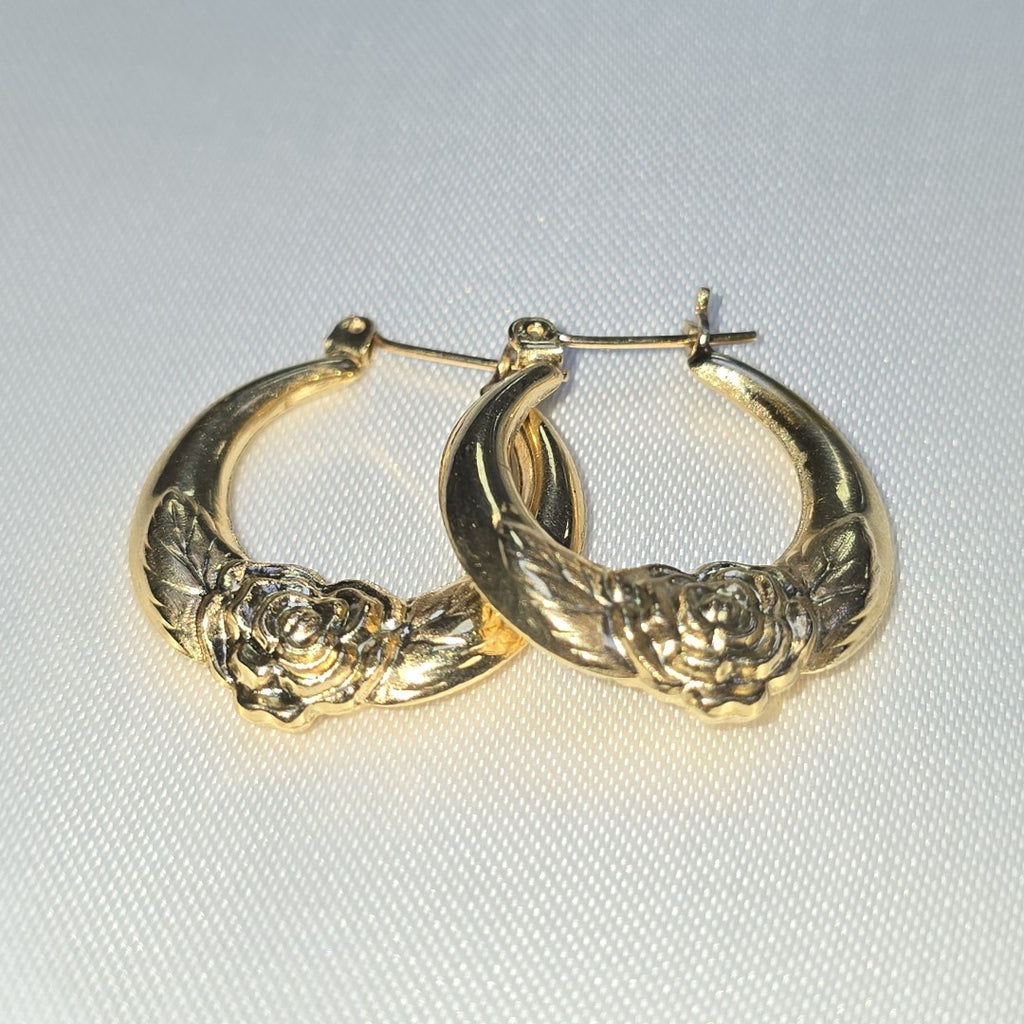 ARRACADAS PAR ORO 14 K 2.4 GRMS (SEMINUEVO)