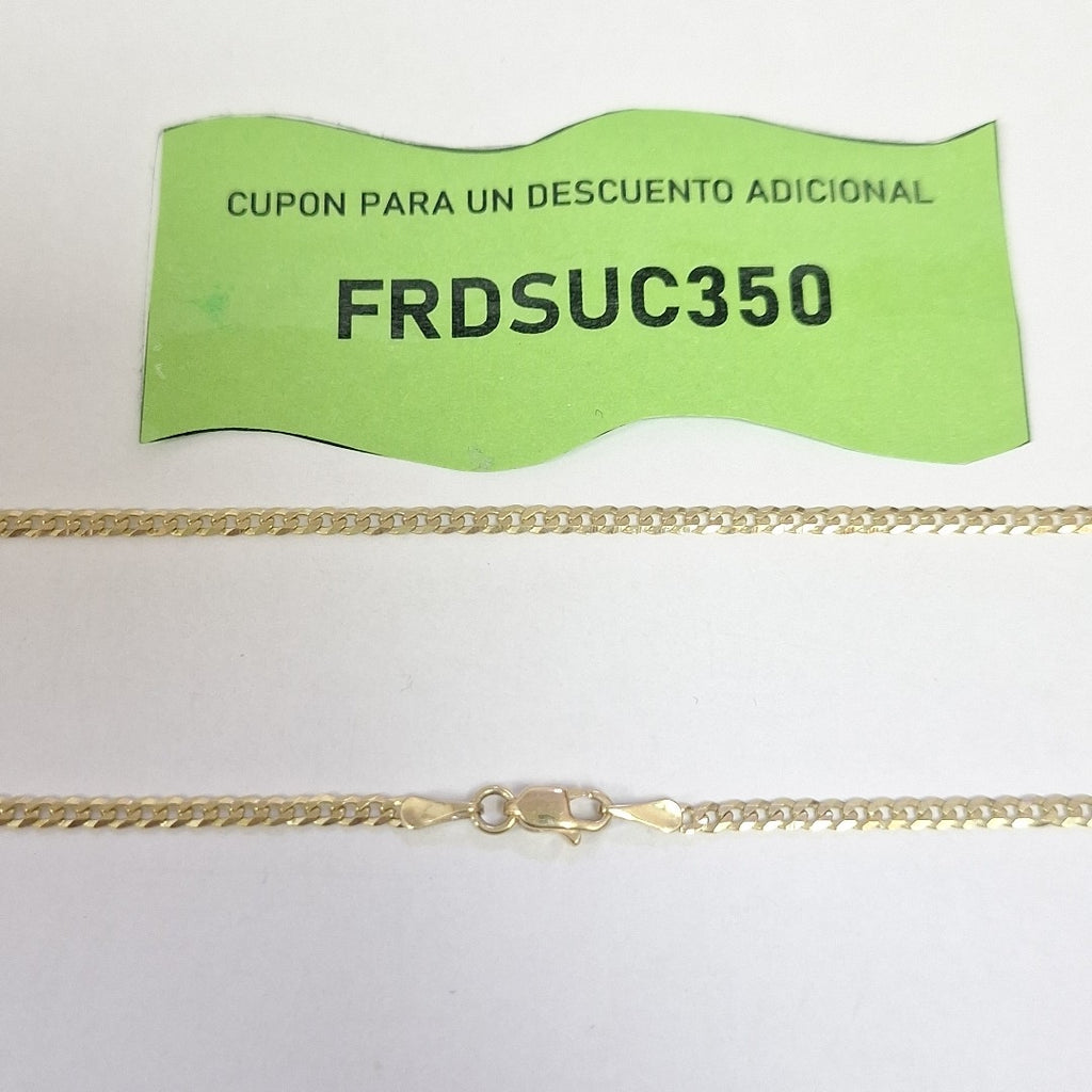 CADENA BARBADO 10K 55 CM 4.8 GR (NUEVO)