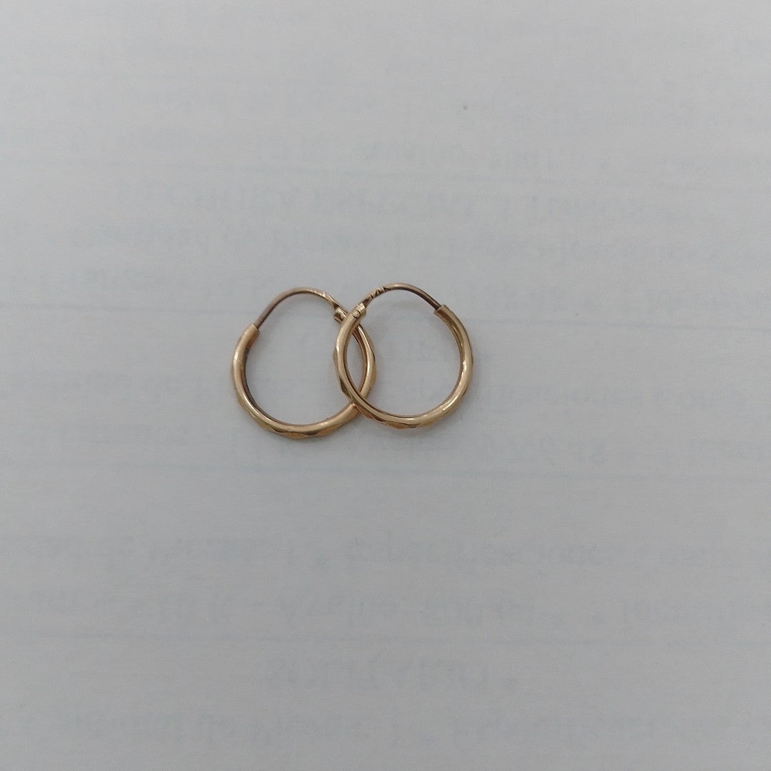 ARRACADAS PAR ORO 14 K 0,80 GRMS (SEMINUEVO)