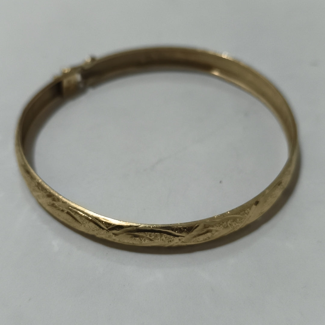 PULSERA RIGIDA ORO 14 K 7,20 GRMS (SEMINUEVO)