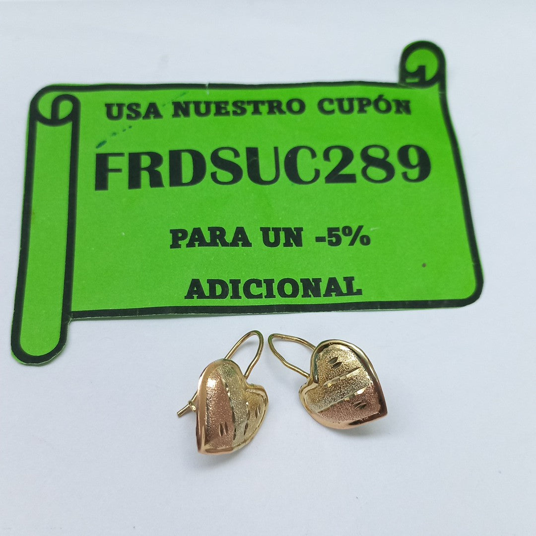 ARETES PAR ORO 14 K 1.8 GRMS (SEMINUEVO)