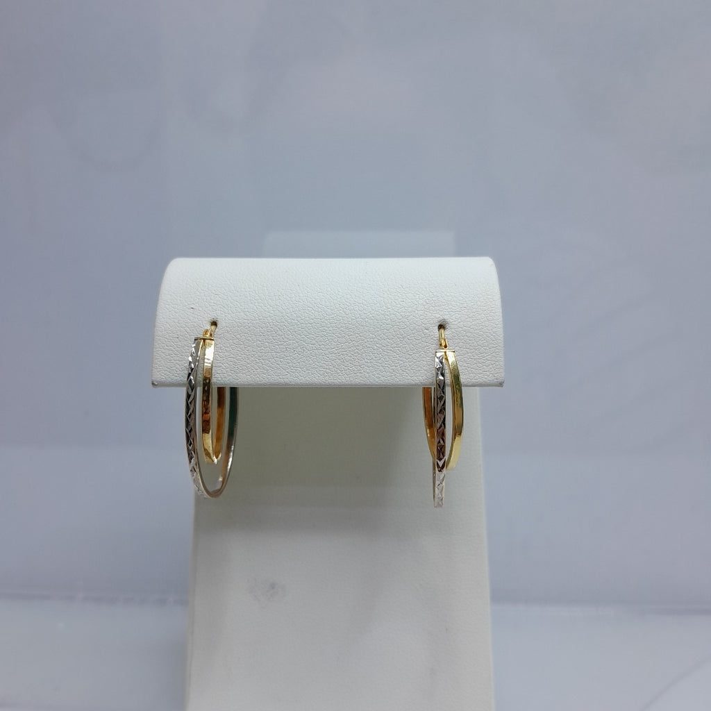 ARRACADAS PAR ORO 14 K 1.8 GRMS (SEMINUEVO)