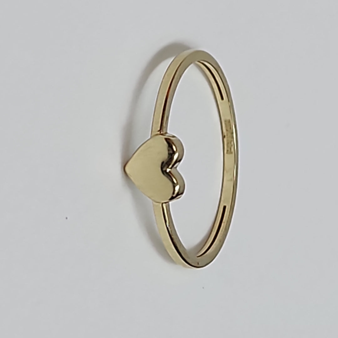 ANILLOS ANILLITO FIG CORAZON 10K TALLA 9 1.2 GR (NUEVO)
