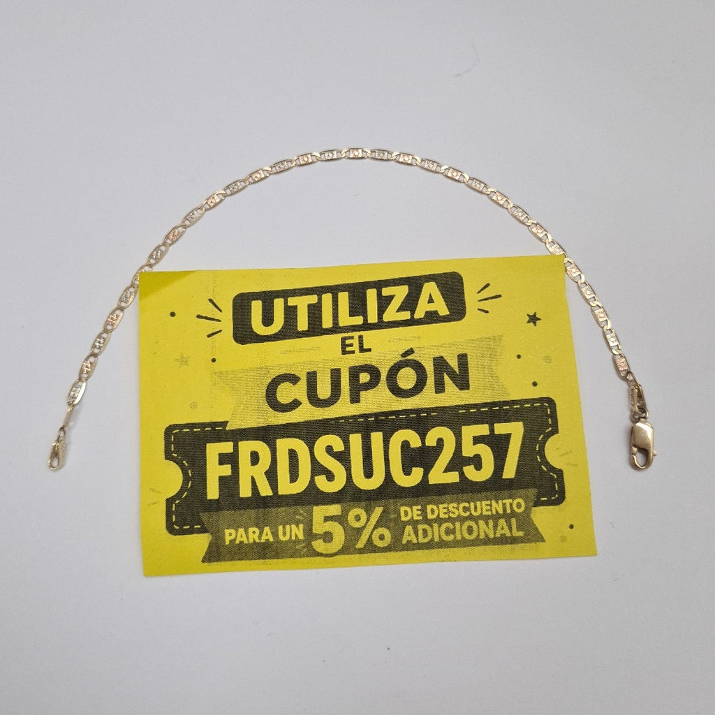 PULSERA ORO,ORO COMBINADO 10 K 1,90 GRMS (SEMINUEVO)