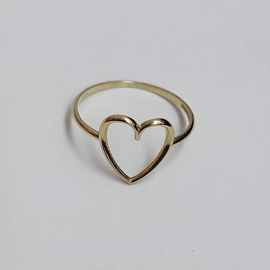 ANILLOS ANILLITO FIG CORAZON 10K TALLA 7 0.8 GR (NUEVO)