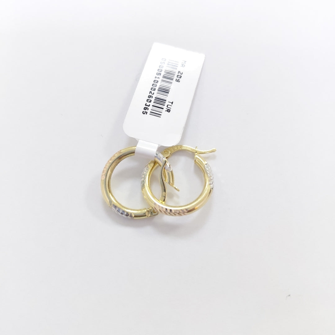 ARRACADAS ORO 14K 1.7 (NUEVO)