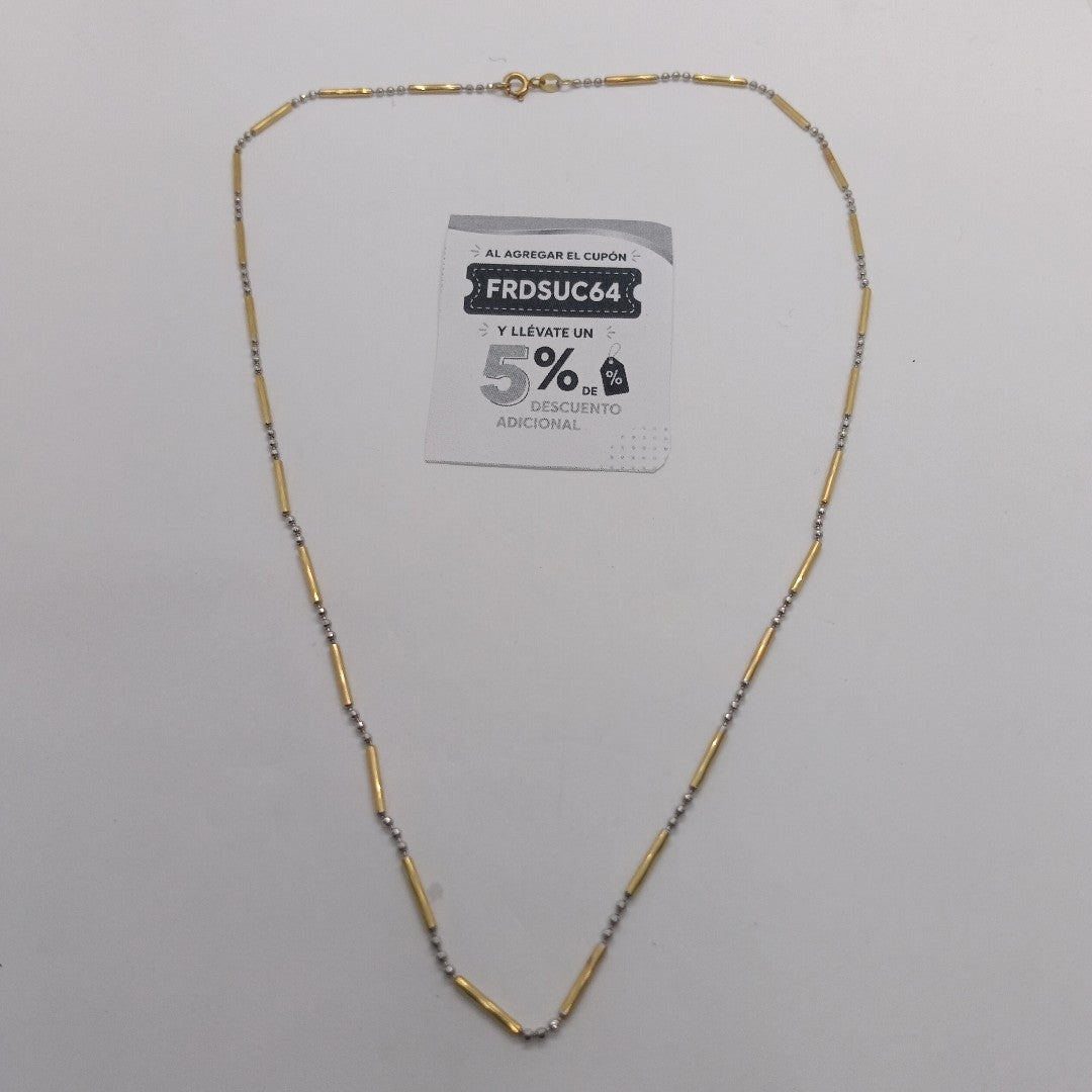 GARGANTILLA ORO COMBINADO 14 K 3,80 GRMS (SEMINUEVO)