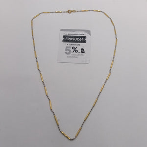 GARGANTILLA ORO COMBINADO 14 K 3,80 GRMS (SEMINUEVO)