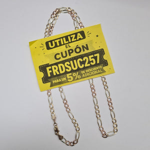 CADENA ORO, ORO COMBINADO 10 K 12.9 GRMS (SEMINUEVO)