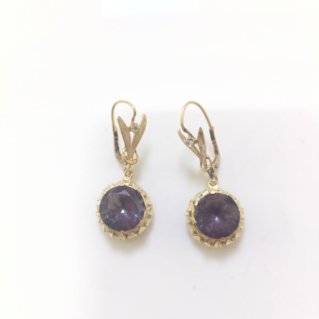 ARETES PAR ORO 10 K 5,10 GRMS (SEMINUEVO)