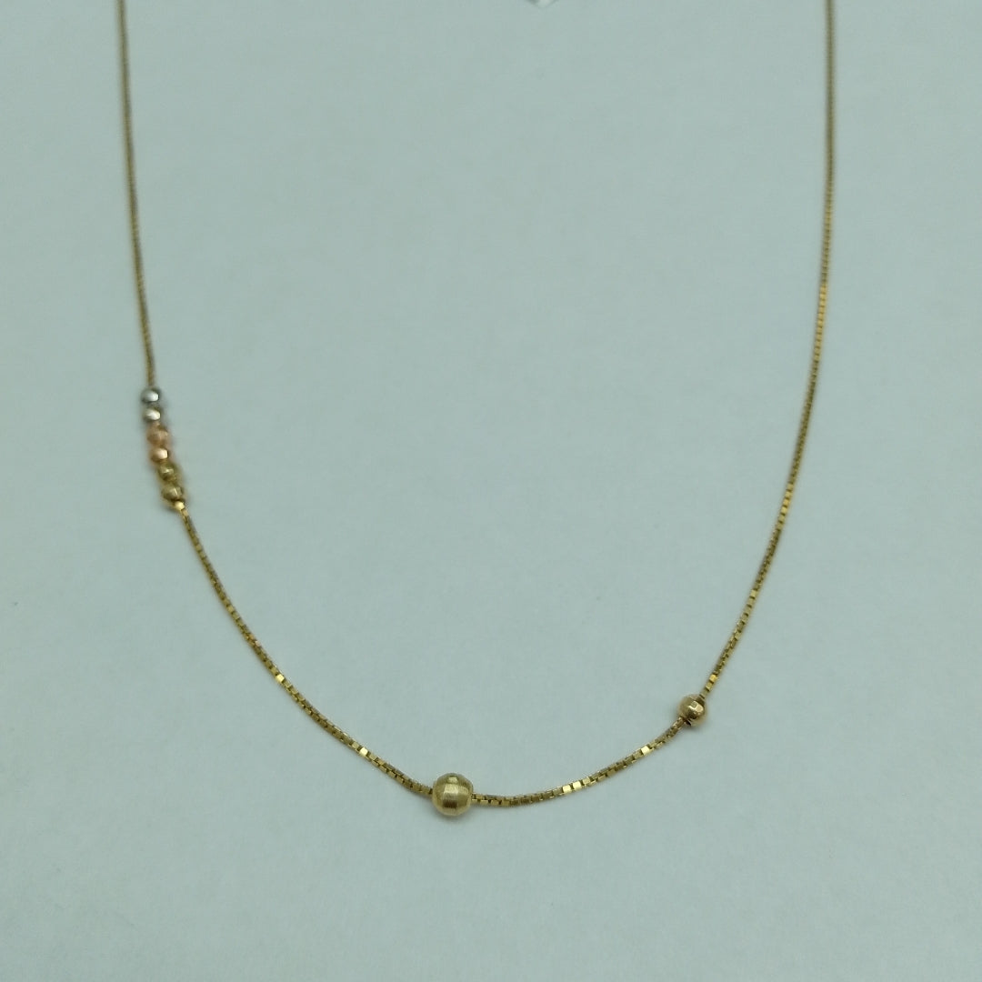GARGANTILLA ORO, ORO COMBINADO 10 K 2.6 GRMS (SEMINUEVO)