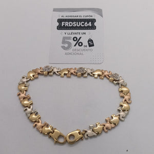 PULSERA ORO COMBINADO 14 K 9,50 GRMS (SEMINUEVO)
