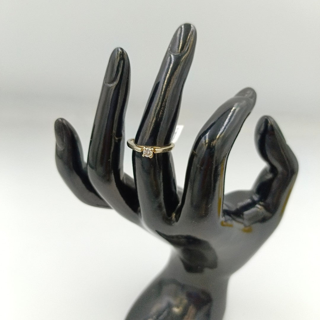 SOLITARIO ORO 14 K 2.7 GRMS (SEMINUEVO)