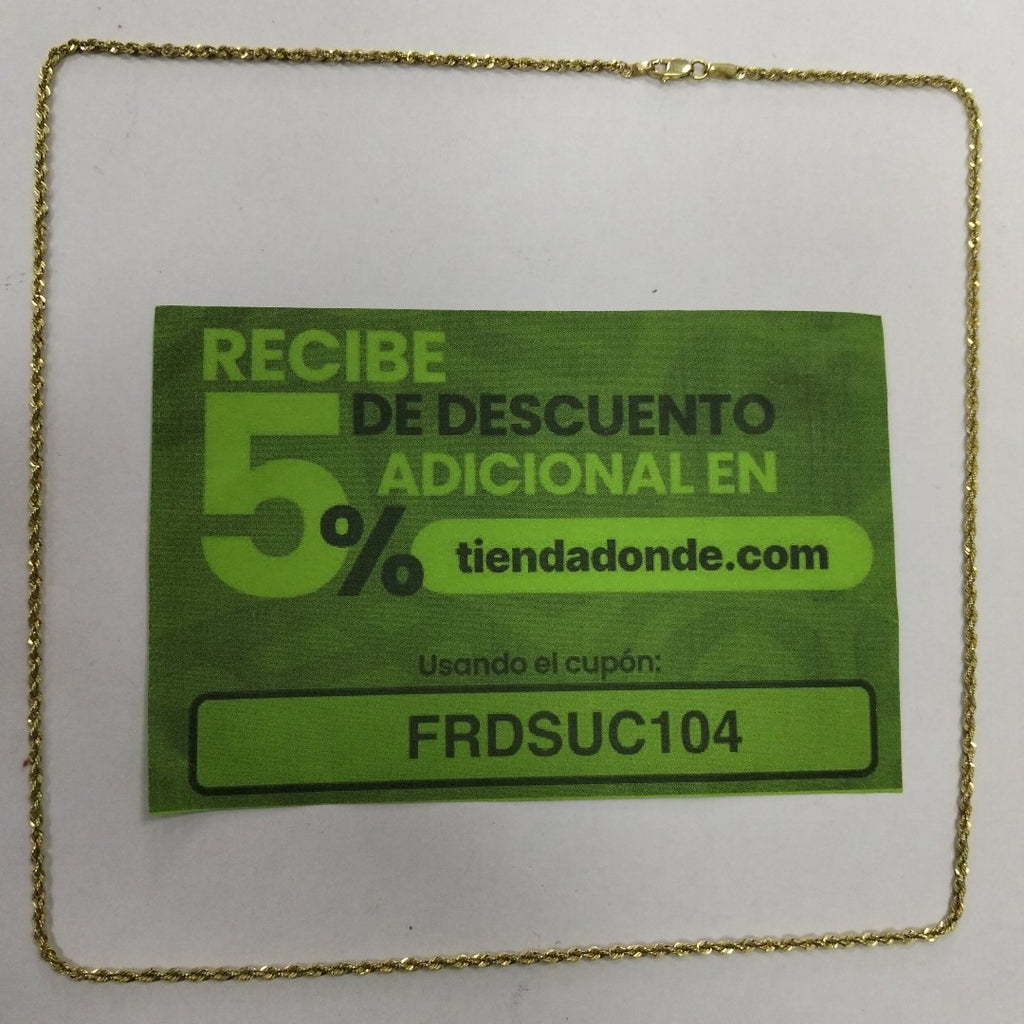 CADENA ORO 14 K 2.3 GRMS (SEMINUEVO)