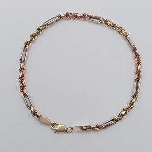 PULSERA ORO COMBINADO 14 K 4 GRMS (SEMINUEVO)