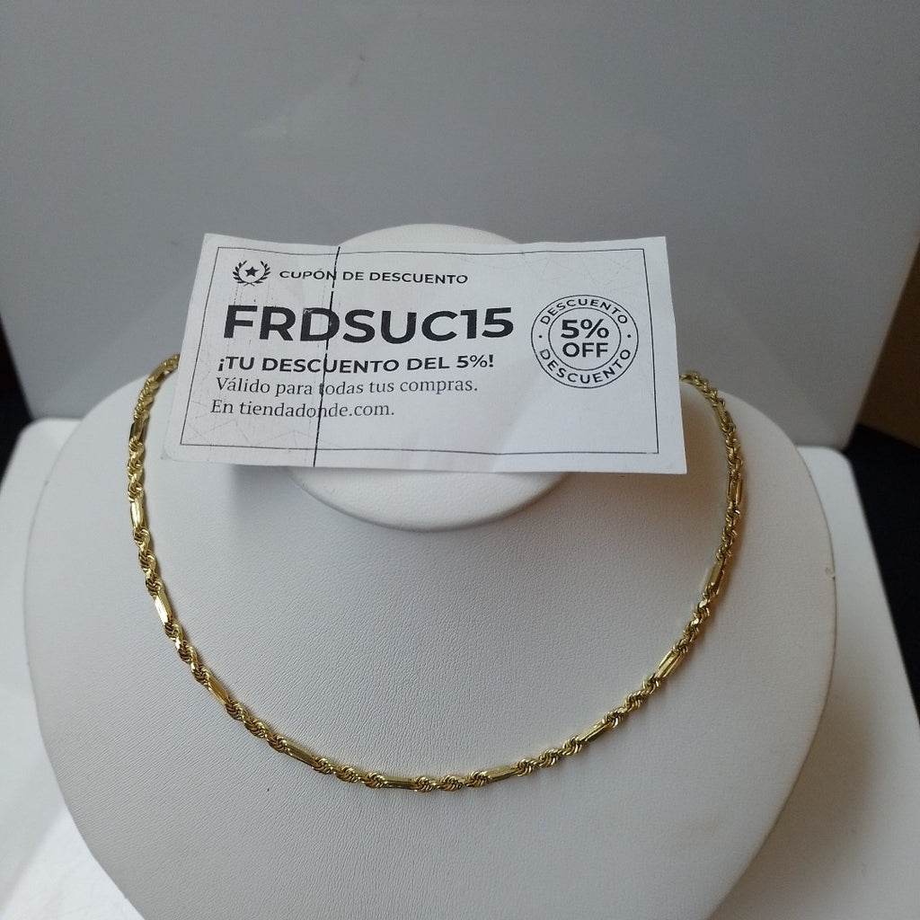 CADENA ORO 14 K 8.3 GRMS (SEMINUEVO)