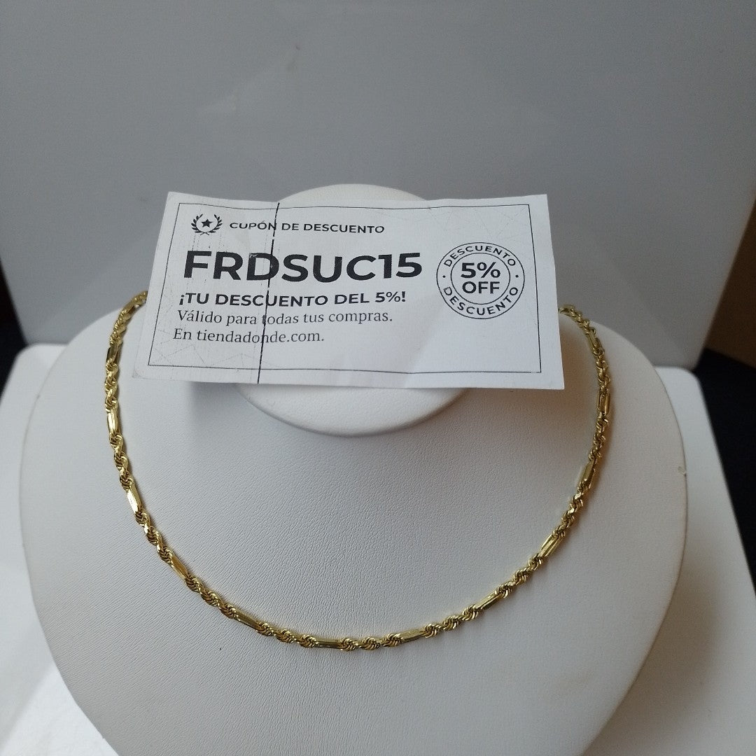 CADENA ORO 14 K 8.3 GRMS (SEMINUEVO)