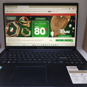 LAPTOP ASUS VIVOBOOK 15 X1504VA-NJ511W (2024) 512 GB SSD 16 GB RAM (SEMINUEVO)