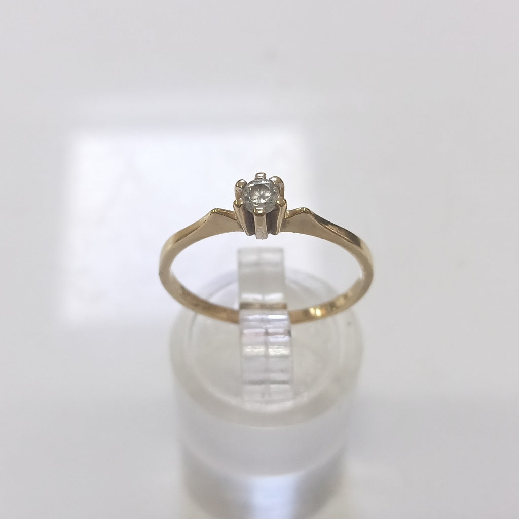ANILLITO,SOLITARIO ORO 14 K 1,60 GRMS (SEMINUEVO)