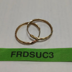 ARRACADAS PAR ORO 14 K 2,00 GRMS (SEMINUEVO)
