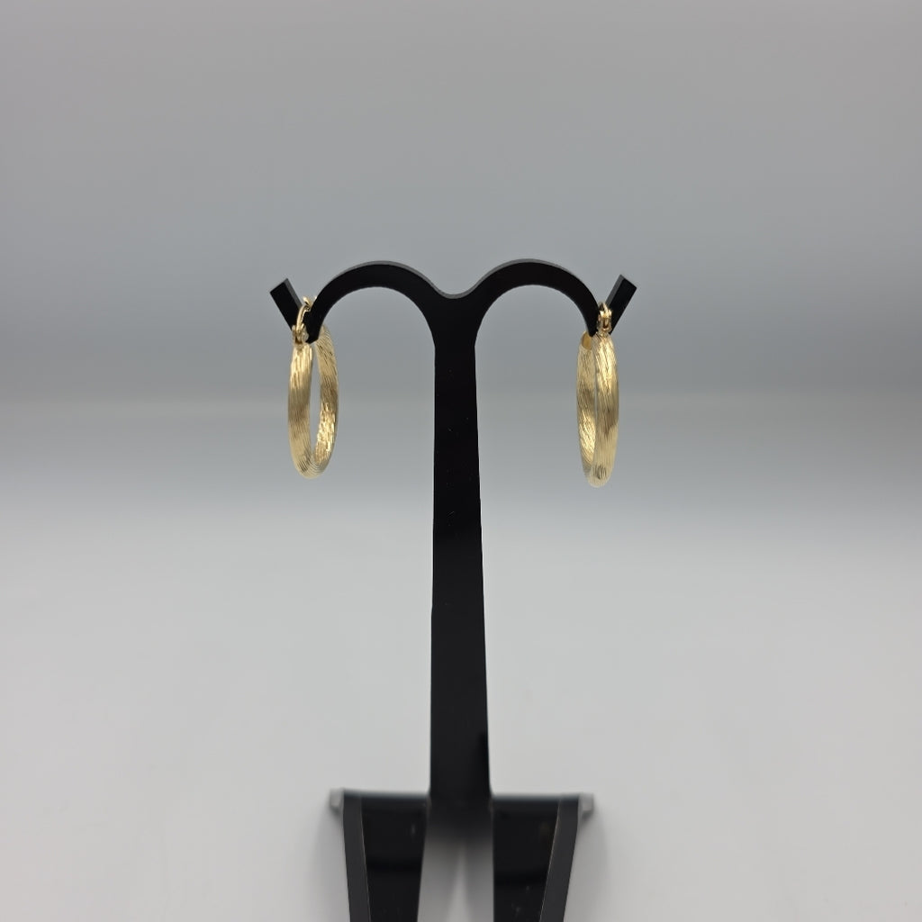 ARETES TEJIDO ARRACADAS ASTRIADAS 14K 2.8 GR (NUEVO)