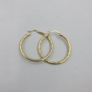 ARETES ARRACADA LABRADA 10K 4 GR (NUEVO)