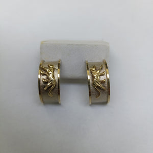 ARETES PAR ORO 14 K 4,80 GRMS (SEMINUEVO)