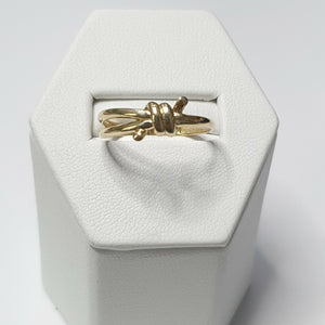 ANILLO ANILLITO C NUDO 14K 8 TALLA 2 GR (NUEVO)