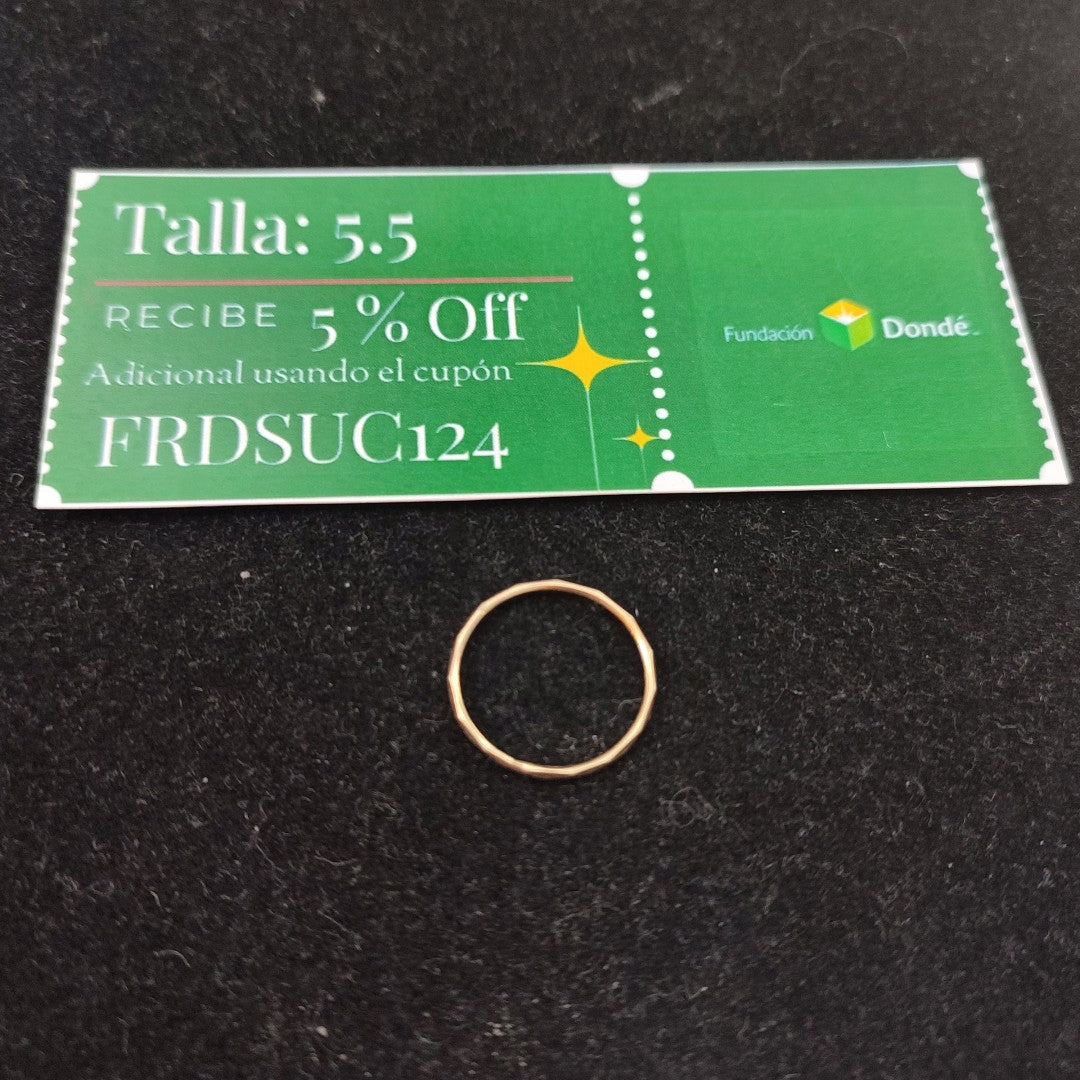 ANILLITO ORO 10 K 0.6 GRMS (SEMINUEVO)