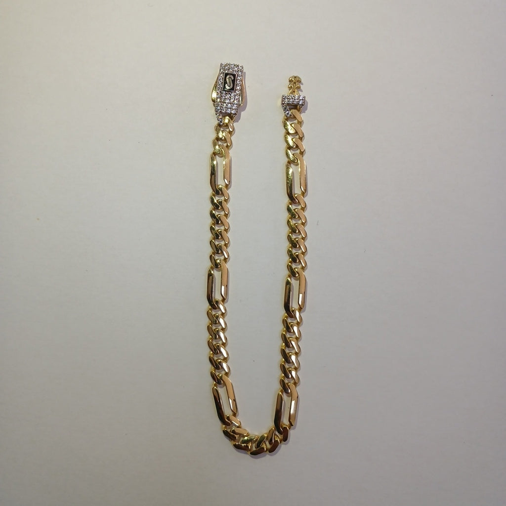 PULSERA MONACO ORO 14K 5.4 (NUEVO)