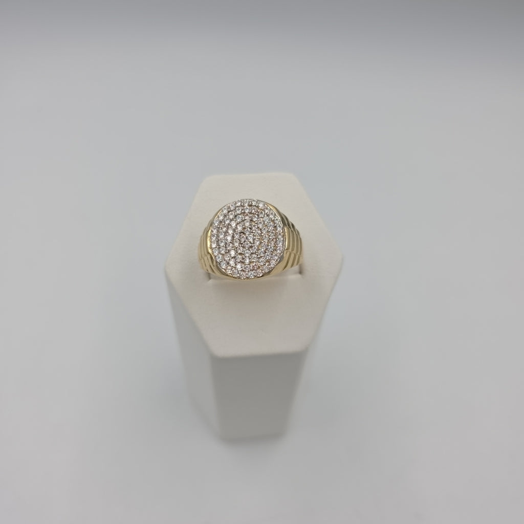 ANILLO C CIRCONIAS 14K 11 TALLA 8.1 GR (NUEVO)