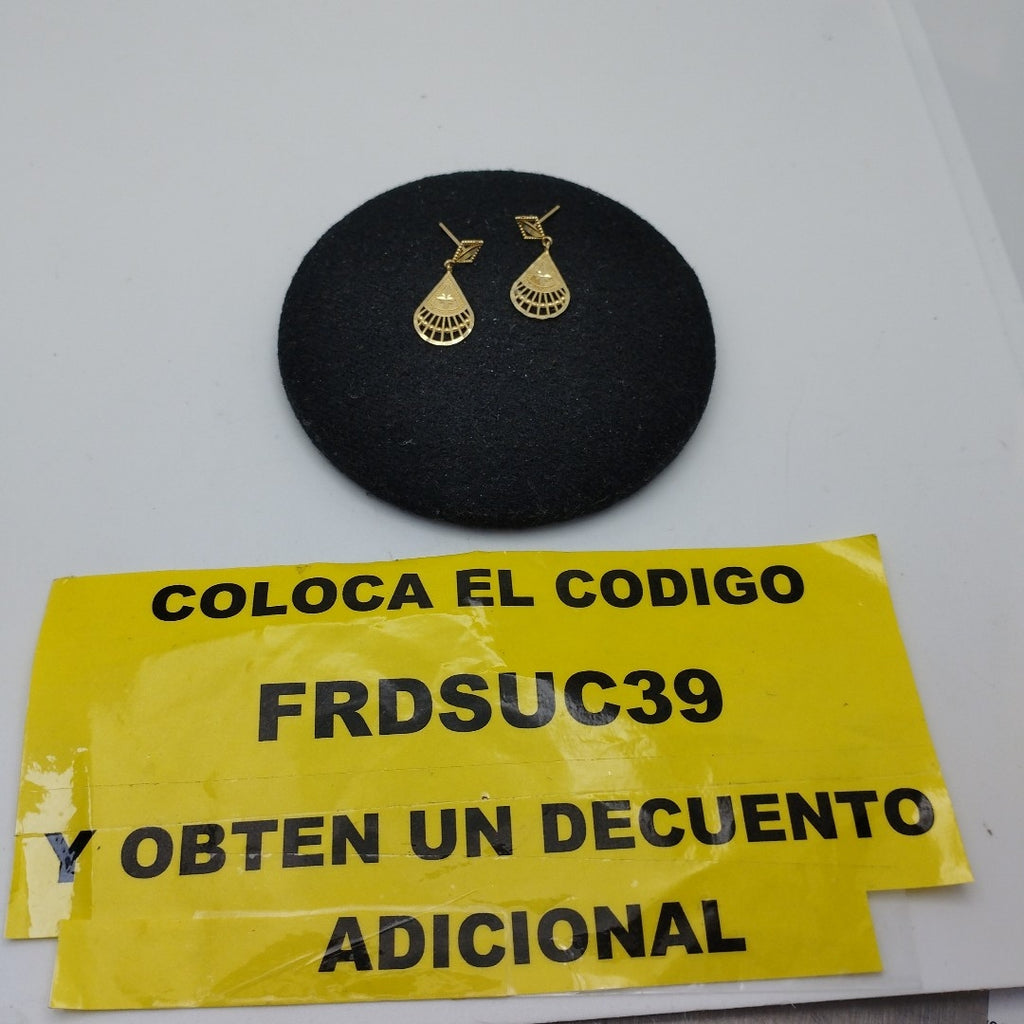 ARETES PAR ORO 14 K 1,10 GRMS (SEMINUEVO)