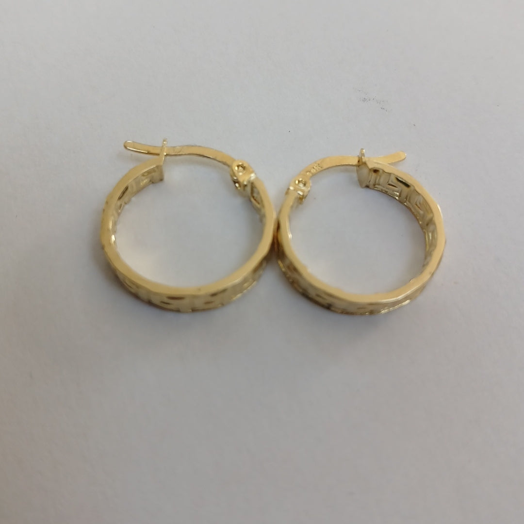 ARETES ARRACADAS FIG GRECAS 14K 1.7 GR (NUEVO)