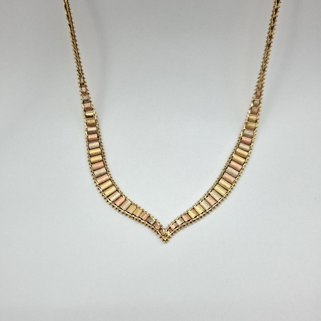 GARGANTILLA ORO COMBINADO 14 K 14,10 GRMS (SEMINUEVO)