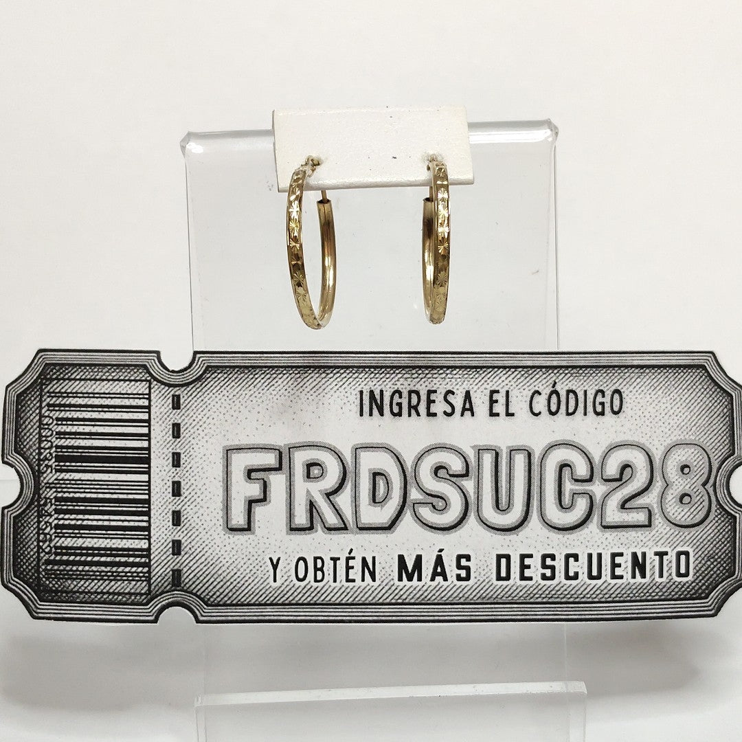 ARRACADAS PAR ORO 10 K 2,10 GRMS (SEMINUEVO)