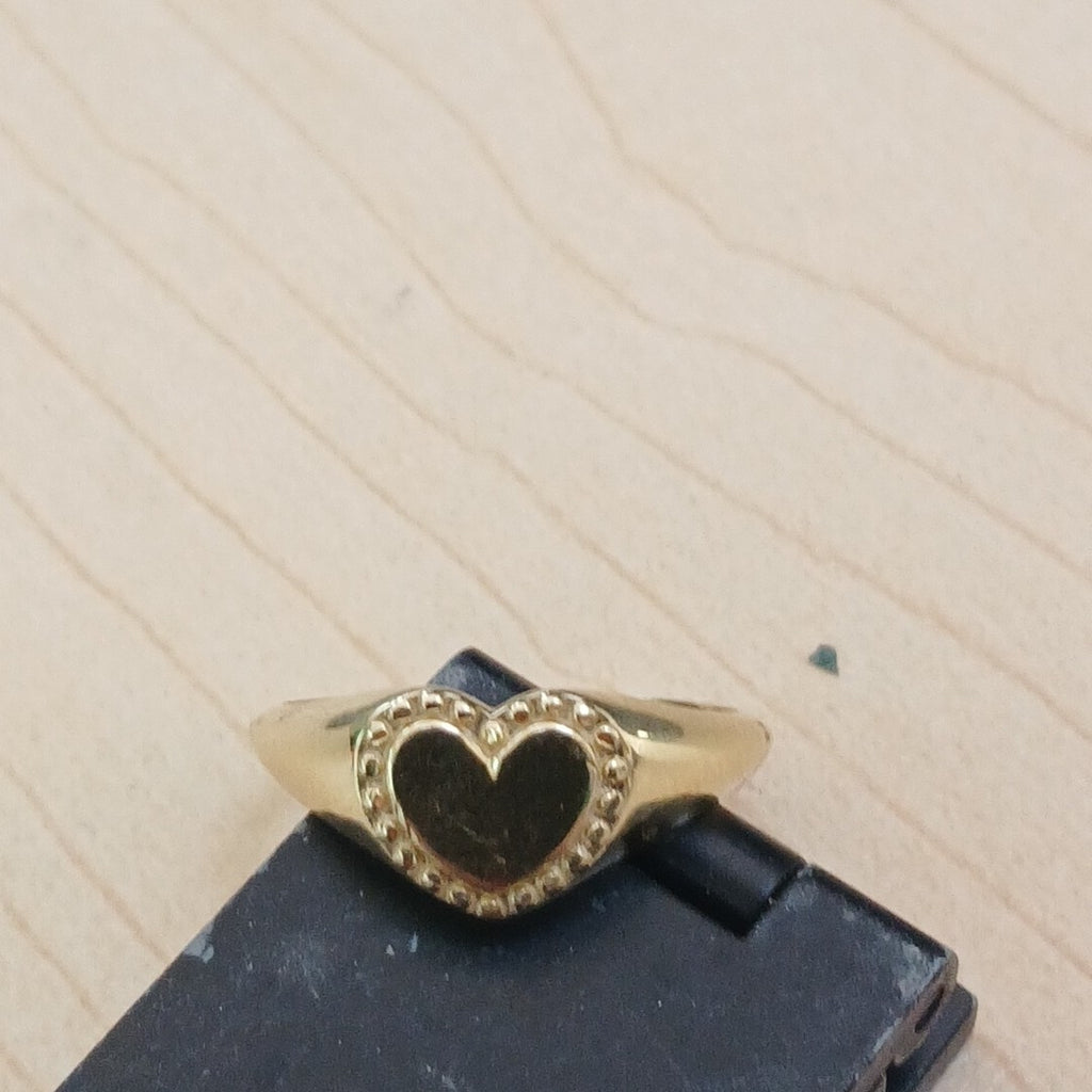 ANILLOS ANILLITO FIG CORAZON 10K TALLA 7 1.6 GR (NUEVO)
