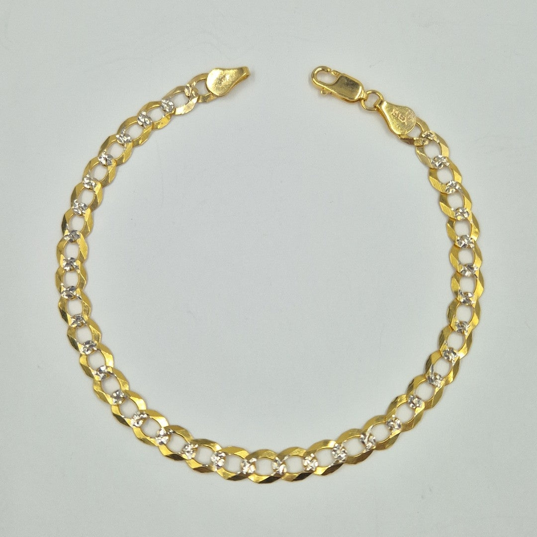 PULSERA BARBADA 14K 21 CM 6.4 GR (NUEVO)