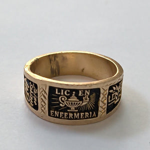 ANILLO DE GRADUACIÓN ORO 8 K 6.4 GRMS (SEMINUEVO)